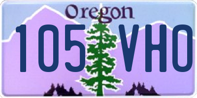 OR license plate 105VHO