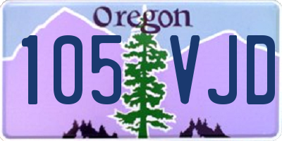 OR license plate 105VJD