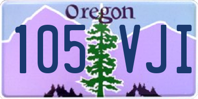 OR license plate 105VJI