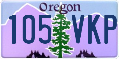 OR license plate 105VKP