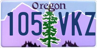 OR license plate 105VKZ