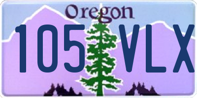 OR license plate 105VLX