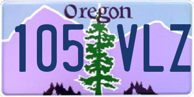 OR license plate 105VLZ