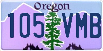 OR license plate 105VMB