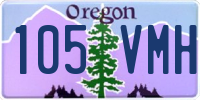 OR license plate 105VMH