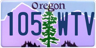 OR license plate 105WTV