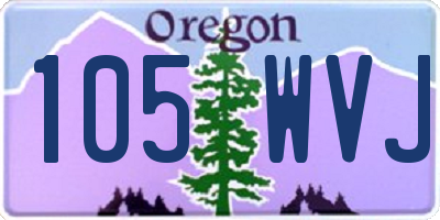OR license plate 105WVJ