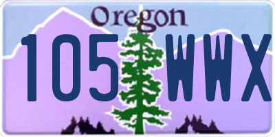OR license plate 105WWX