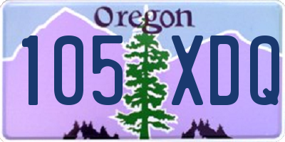 OR license plate 105XDQ