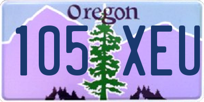 OR license plate 105XEU