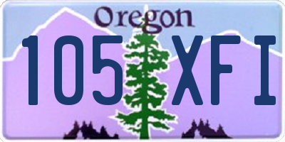 OR license plate 105XFI