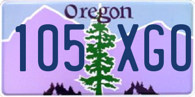OR license plate 105XGO