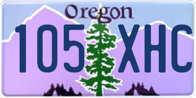 OR license plate 105XHC