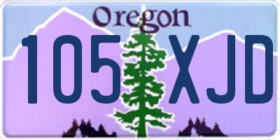 OR license plate 105XJD