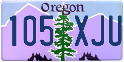 OR license plate 105XJU