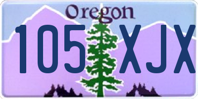 OR license plate 105XJX