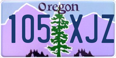 OR license plate 105XJZ