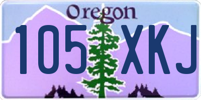 OR license plate 105XKJ