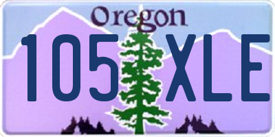 OR license plate 105XLE