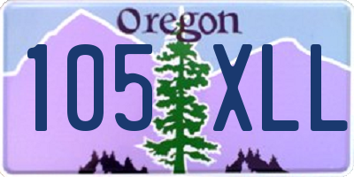 OR license plate 105XLL