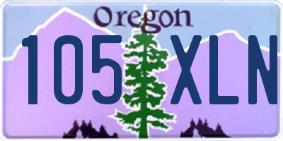 OR license plate 105XLN