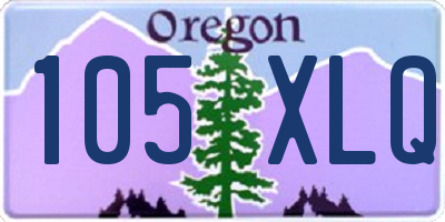 OR license plate 105XLQ