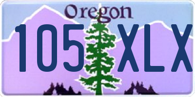 OR license plate 105XLX