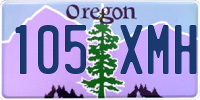 OR license plate 105XMH