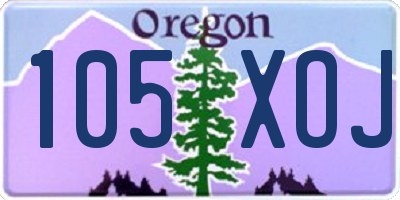 OR license plate 105XOJ