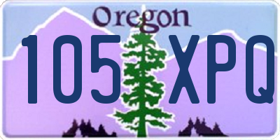 OR license plate 105XPQ