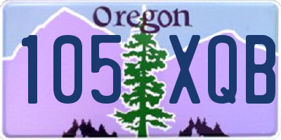 OR license plate 105XQB