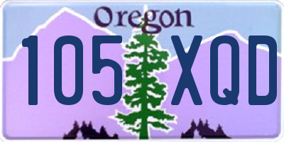 OR license plate 105XQD