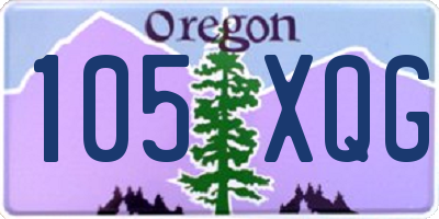 OR license plate 105XQG