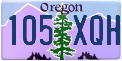 OR license plate 105XQH