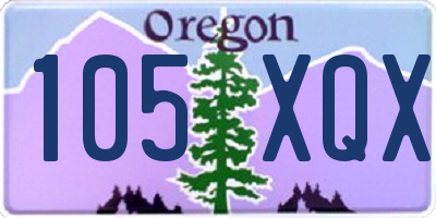 OR license plate 105XQX