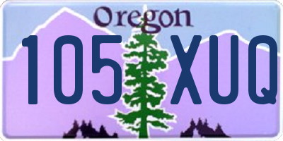 OR license plate 105XUQ