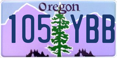 OR license plate 105YBB