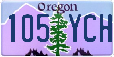 OR license plate 105YCH