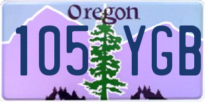 OR license plate 105YGB
