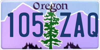 OR license plate 105ZAQ