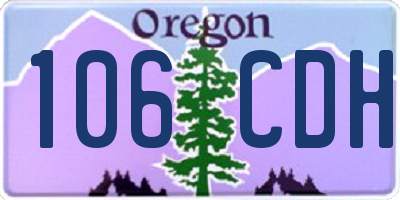 OR license plate 106CDH