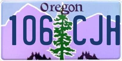 OR license plate 106CJH