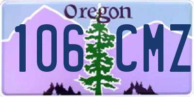 OR license plate 106CMZ