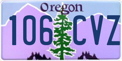 OR license plate 106CVZ