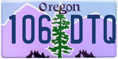 OR license plate 106DTQ