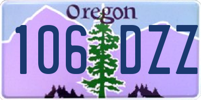 OR license plate 106DZZ