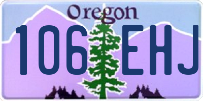 OR license plate 106EHJ