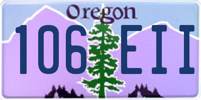 OR license plate 106EII