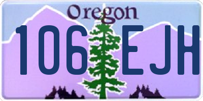 OR license plate 106EJH