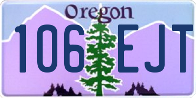 OR license plate 106EJT